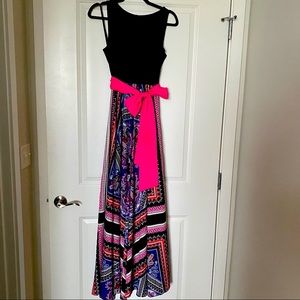 Eliza J Scarf Print Maxi Dress